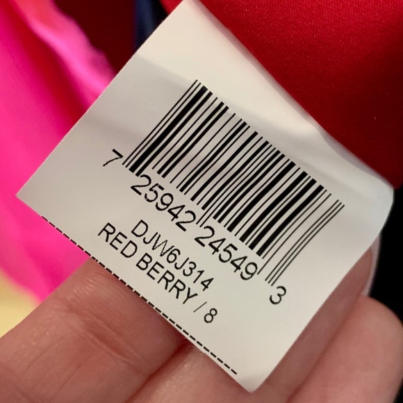 NWT Max & Cleo Maxi Berry Red Formal Dress - Picture 6 of 8